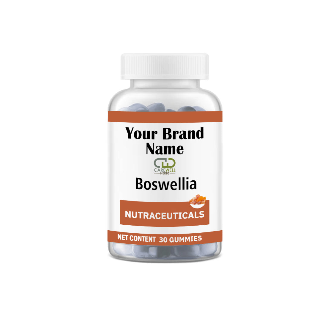 Joint & flammation Support Gummies with Boswellia – 500mg | 30 Count Carewell Herbs | Private Label