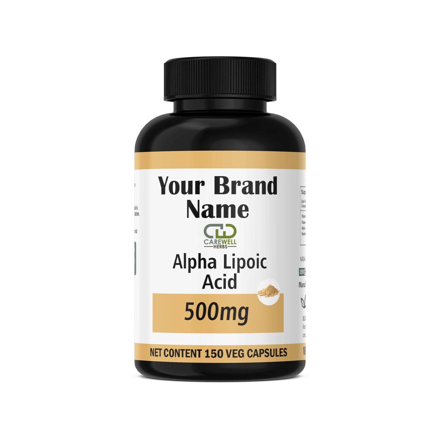 Alpha Liopic Acid 500 mg capsules by Carewell Herbs