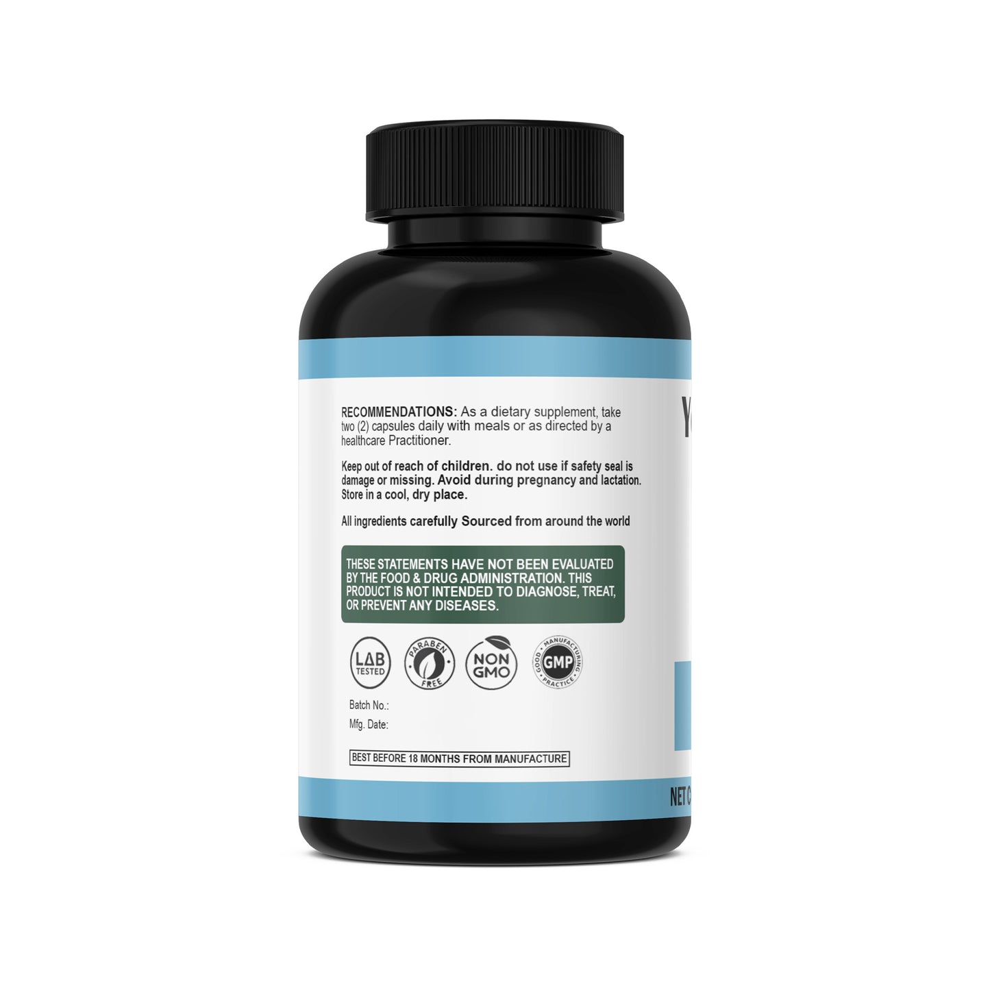 Calcium 500mg Capsules by Carewell Herbs