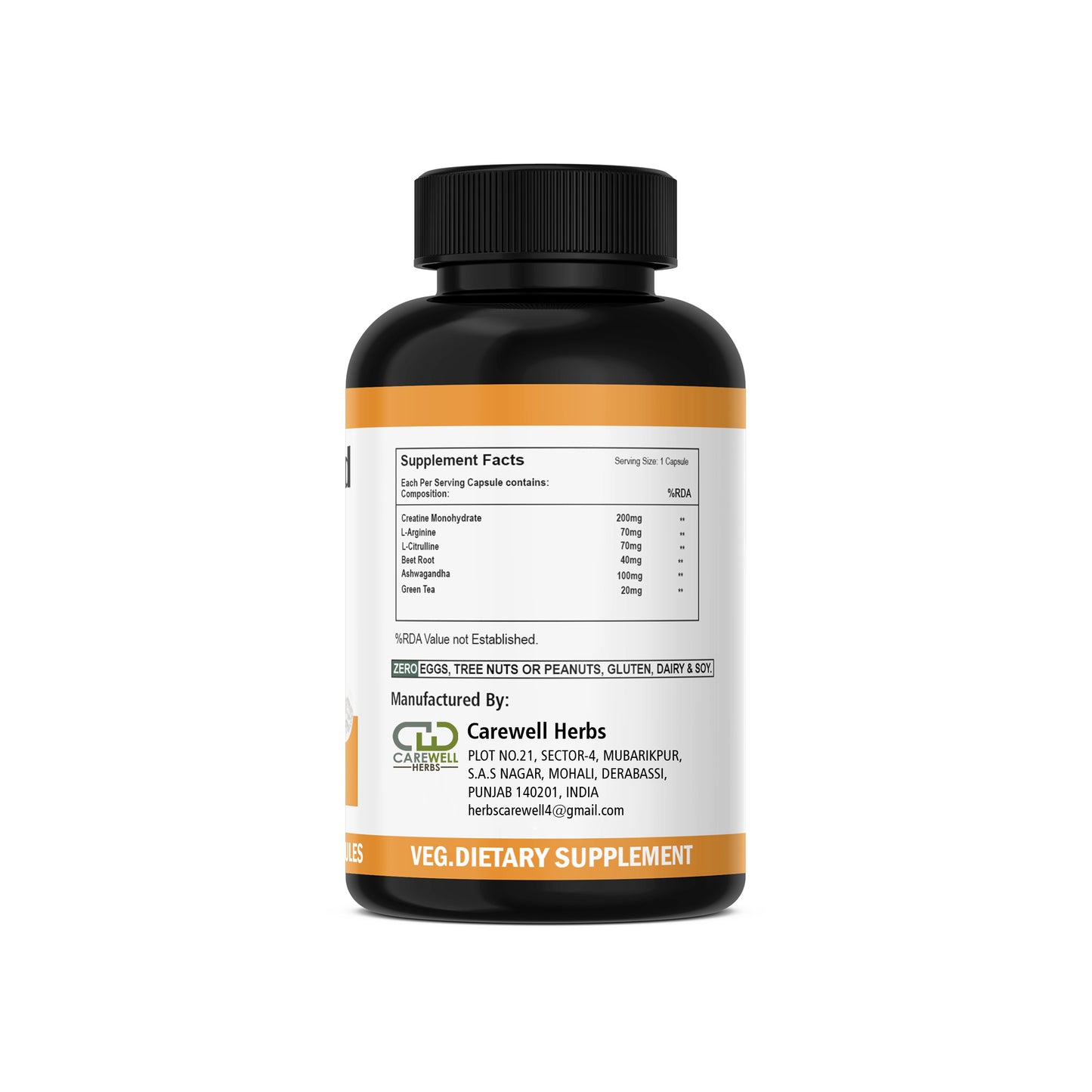 Creatine Capsules 500mg by Carewell Herbs – ODM & OEM Solutions