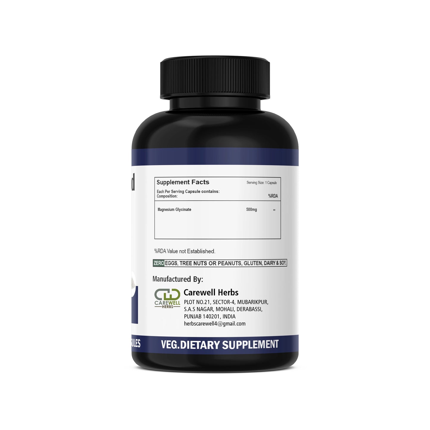 Magnesium Glycinate Capsules |  Carewell Herbs – Customized for Your Brand Needs