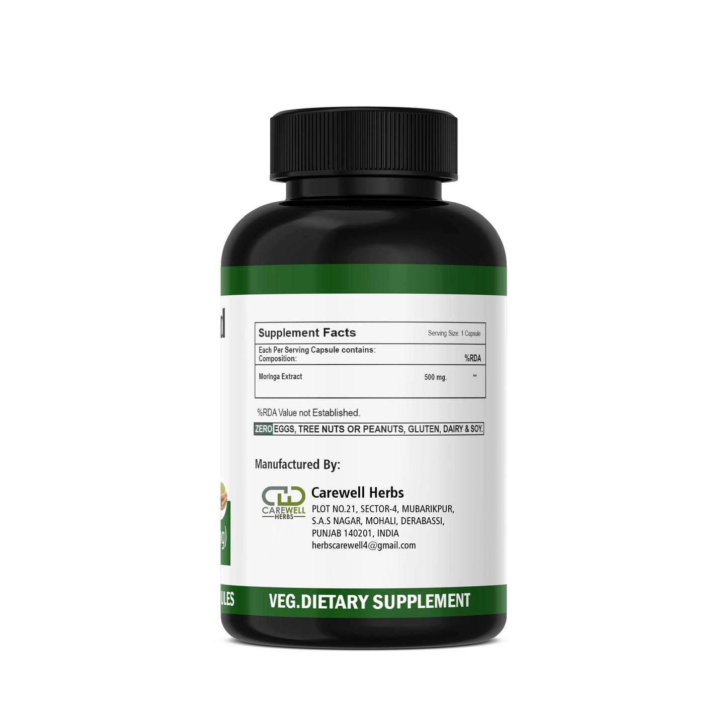 Moringa Capsules | Carewell Herbs – Customizable for Your Brand's Needs