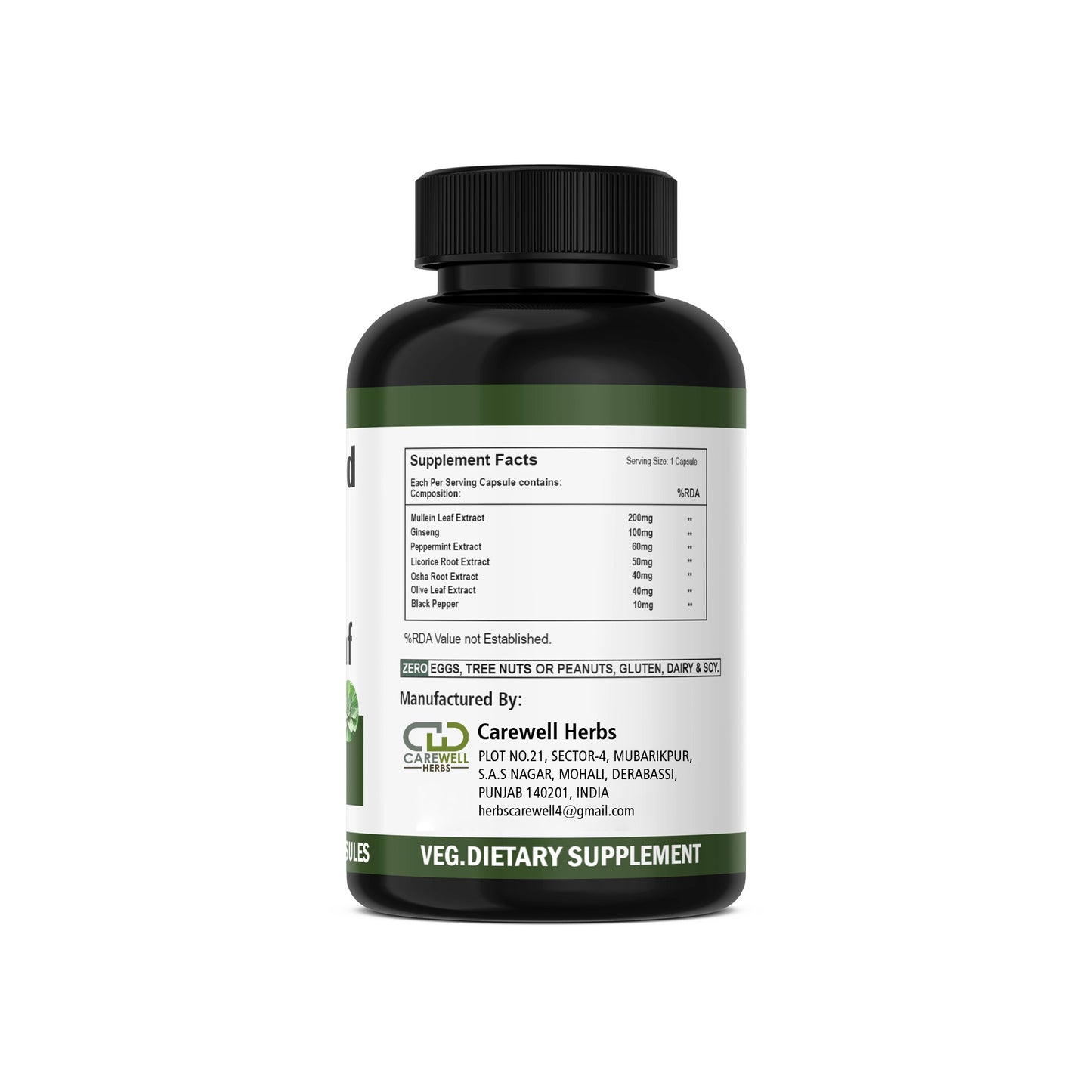Moringa 500mg Capsules | Carewell Herbs Customizable ODM OEM
