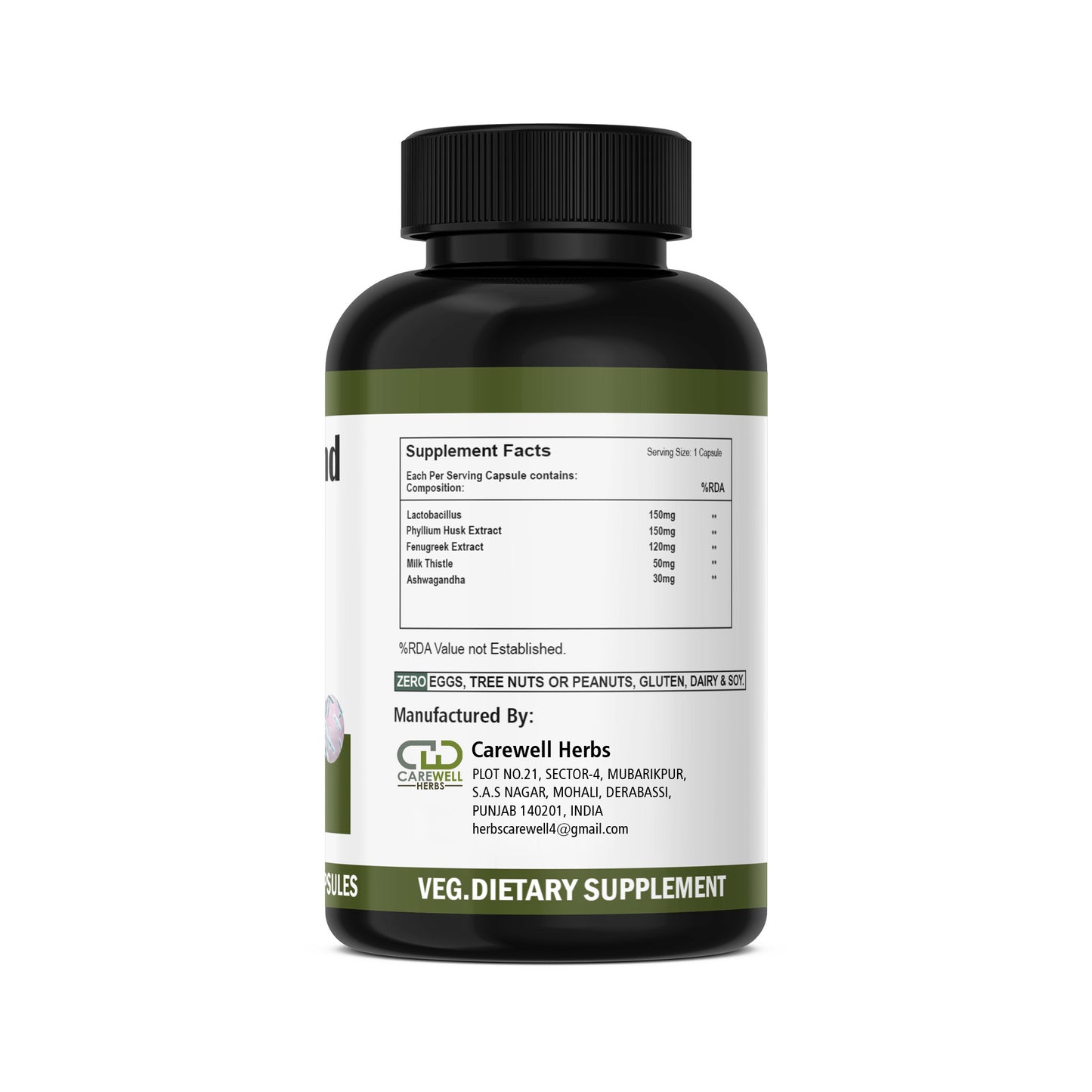 Probiotic + Prebiotic Capsules | Private Labelling Branding | Carewell Herbs