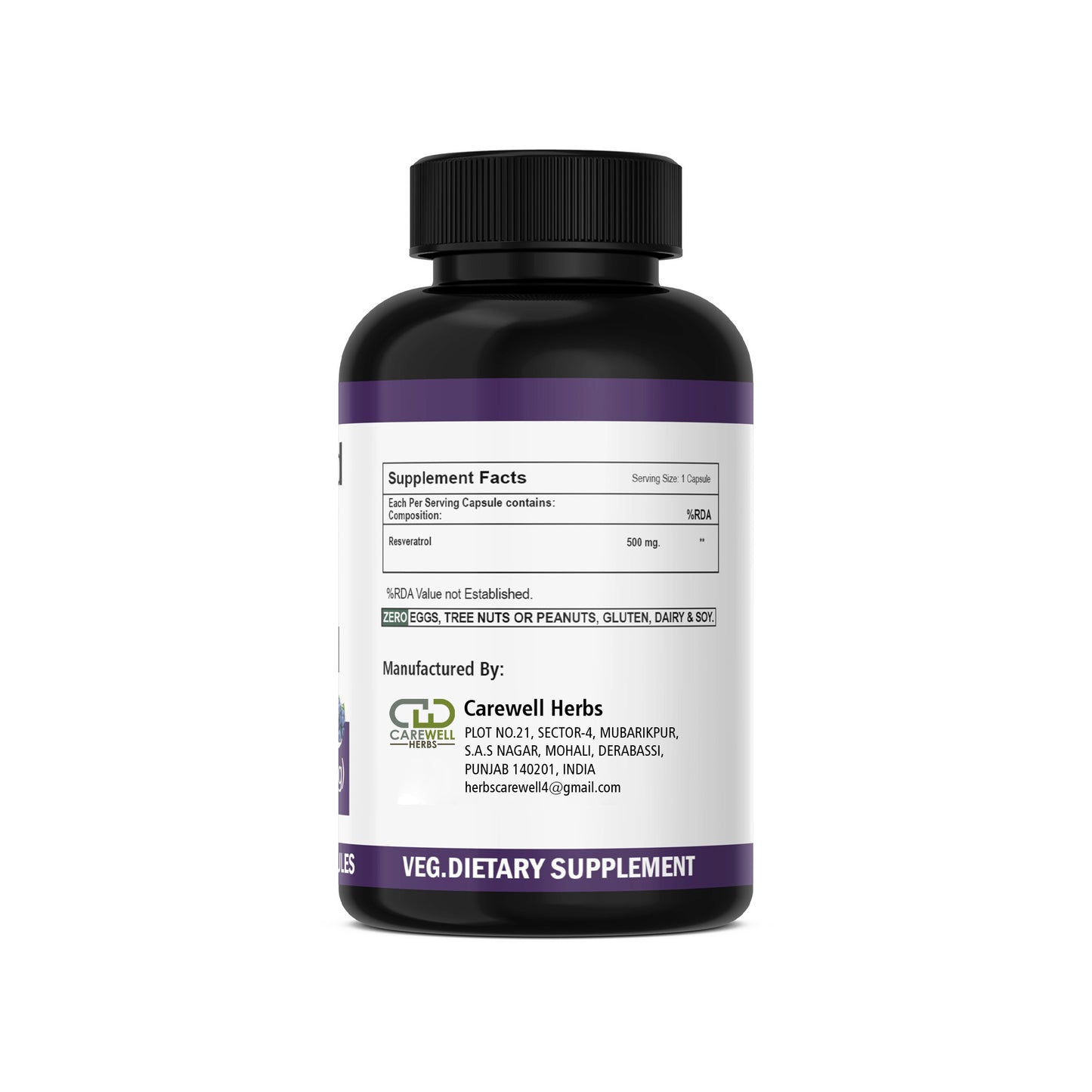 Resveratrol Capsules | Carewell Herbs – Private Label Available