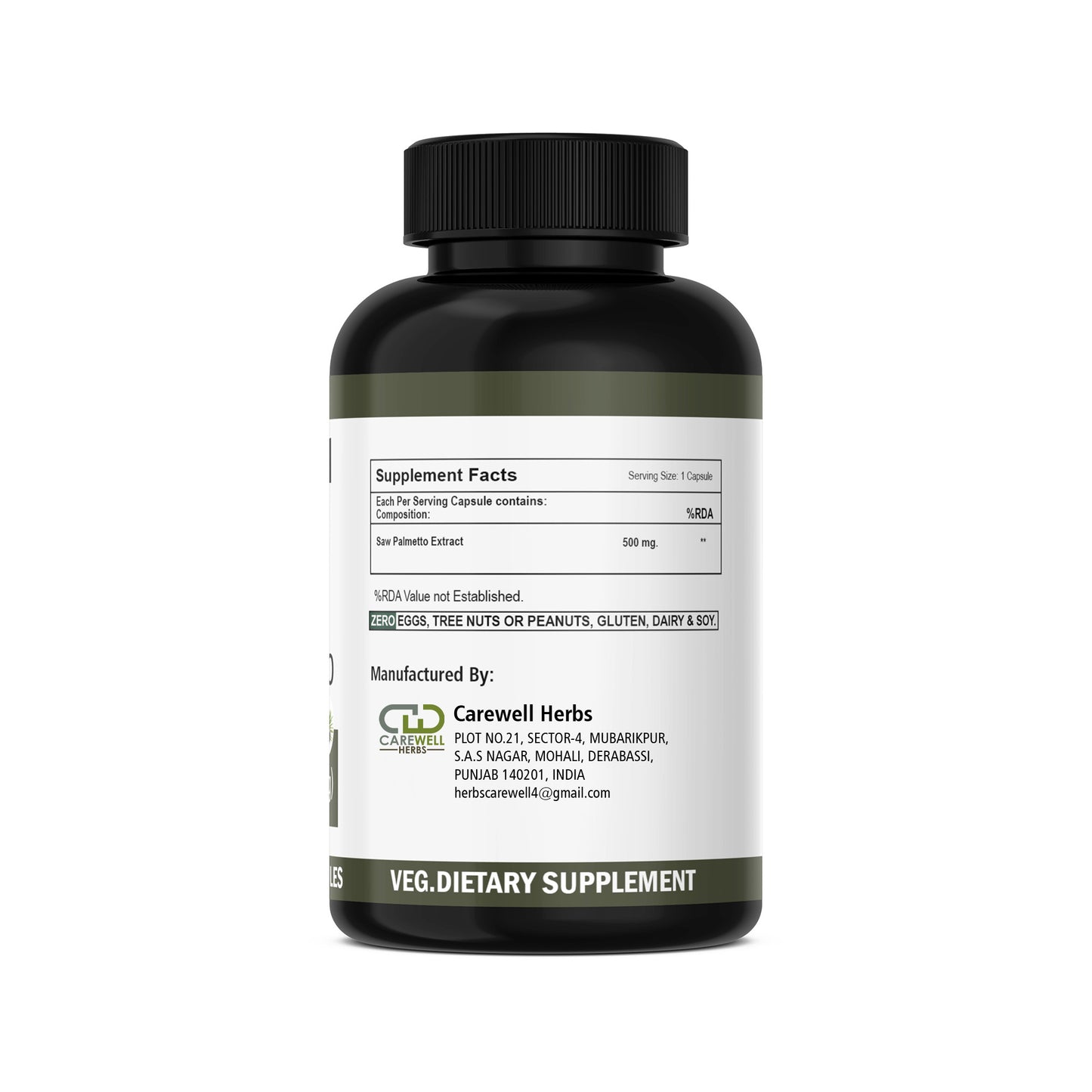 Saw Palmetto Capsules | Carewell Herbs – Customizable for Your Brand