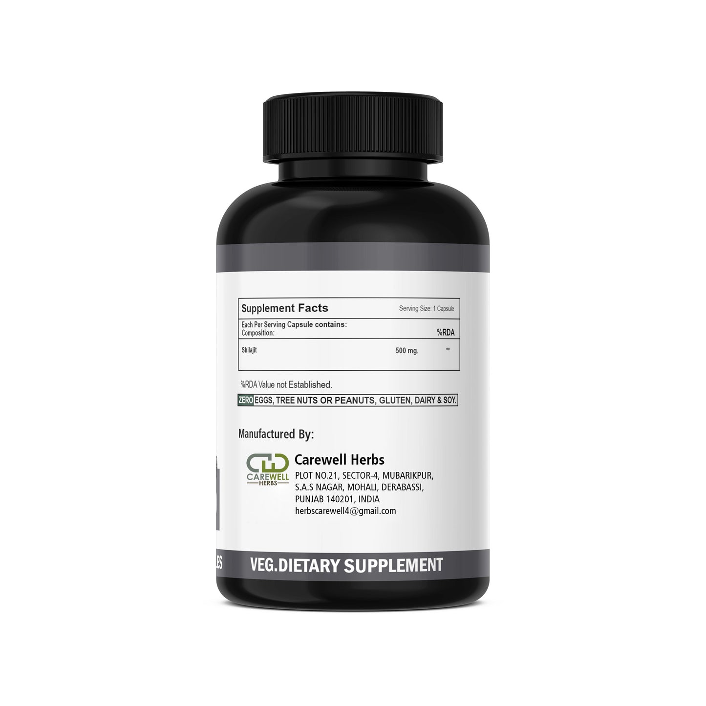 Shilajit Capsules | Carewell Herbs - Customizable for Your Brand