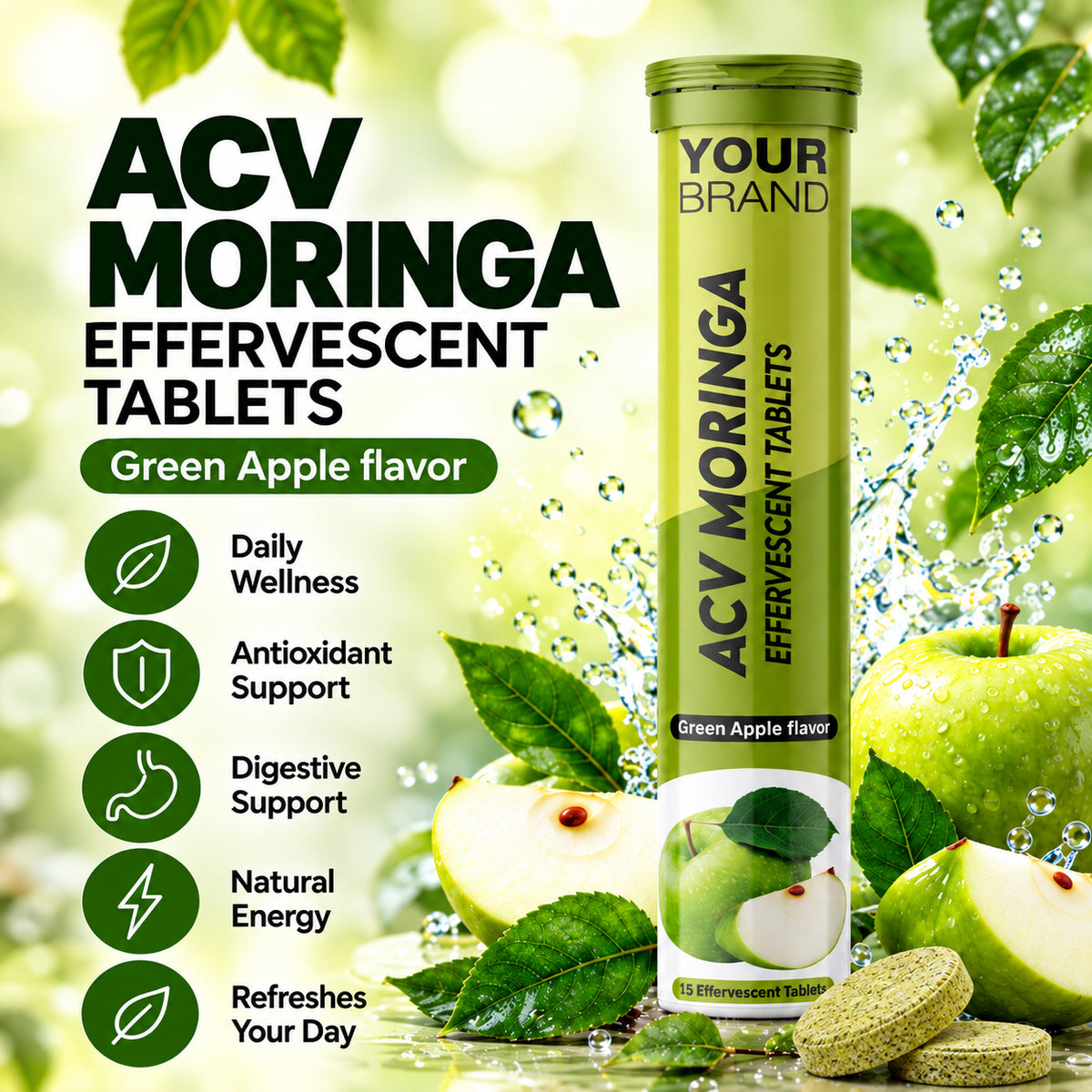 ACV Moringa Effervescent Tablets