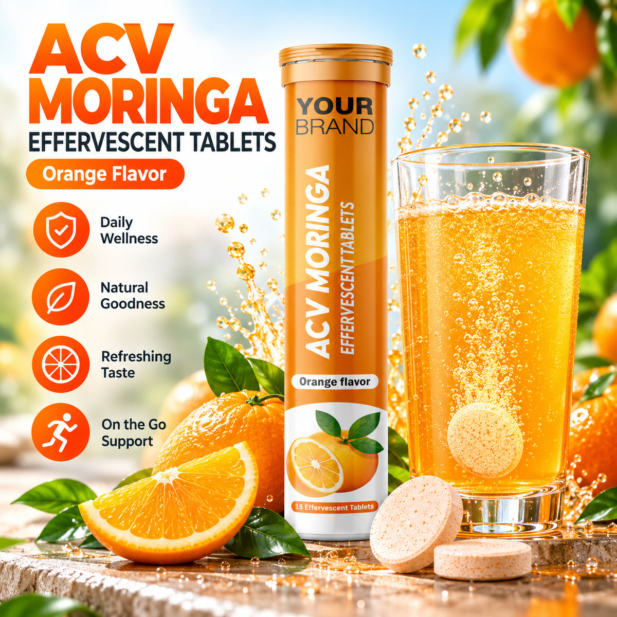 ACV Moringa Effervescent Tablets Manufacturer