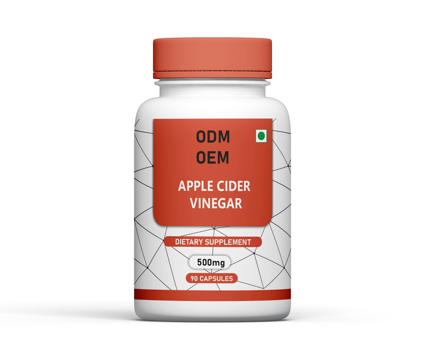 Apple Cider Vinegar 500mg capsules by Carewell Herbs ODM OEM