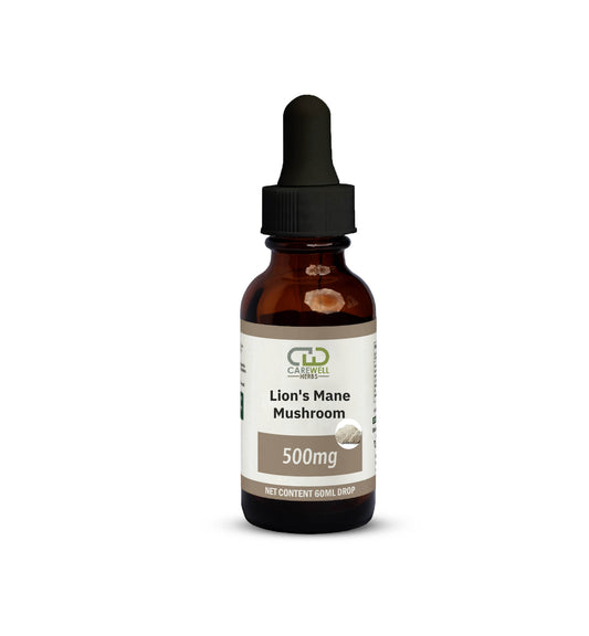 Lions Mane Mushroom Drops 60ml | Carewell Herbs