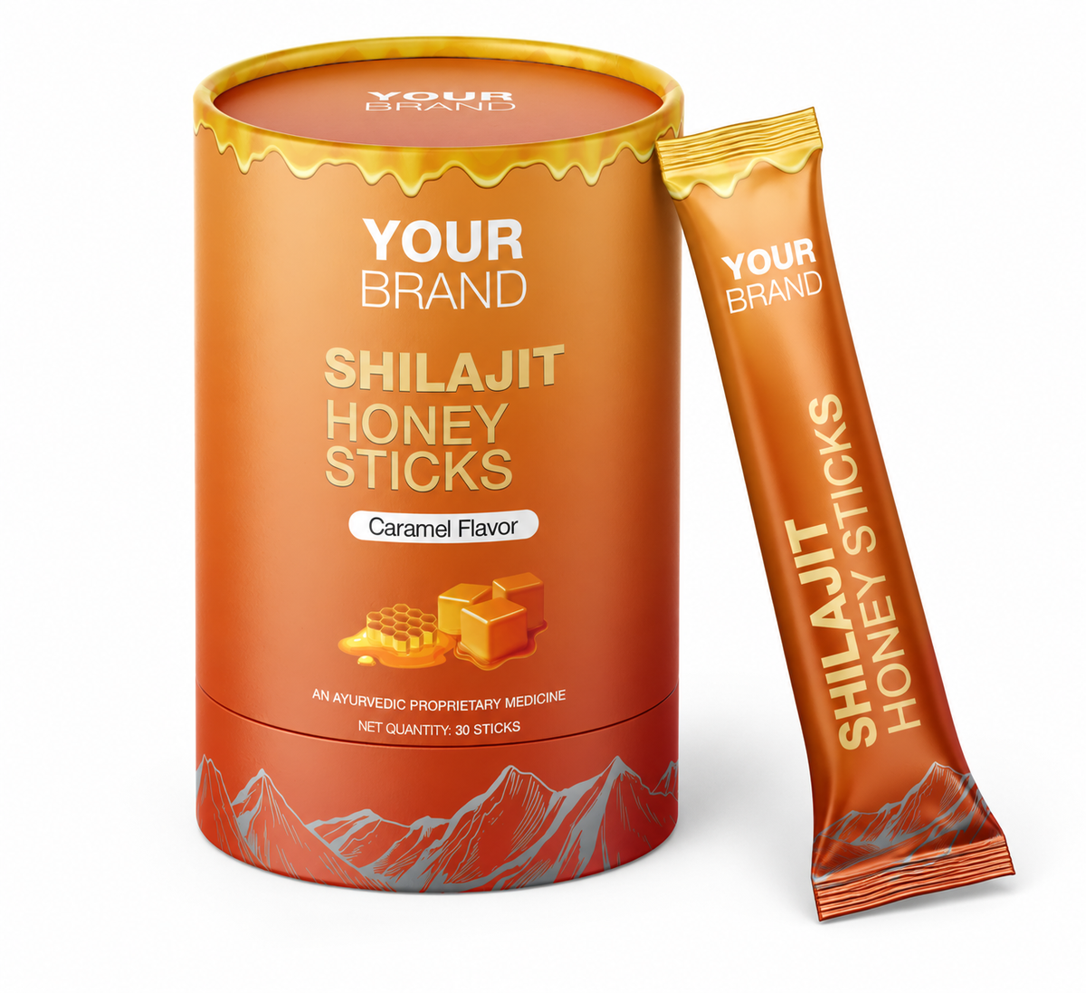 CaramelShilajitHoneySticksPackaging