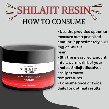 Premium Shilajit Resin (20g) – Natural Himalayan Extract | Third-Party Manufacturing | Carewell Herbs