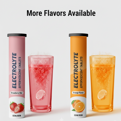 Electrolyte Hydration Effervescent Tablets Strawberry Flavour