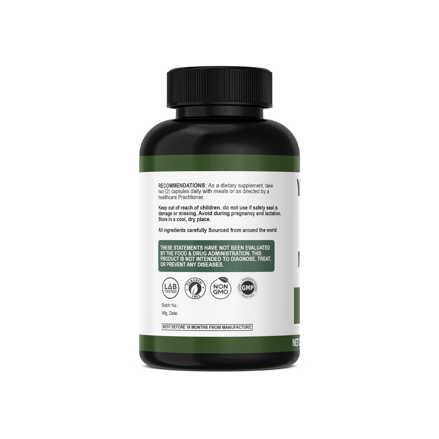 Moringa 500mg Capsules | Carewell Herbs Customizable ODM OEM