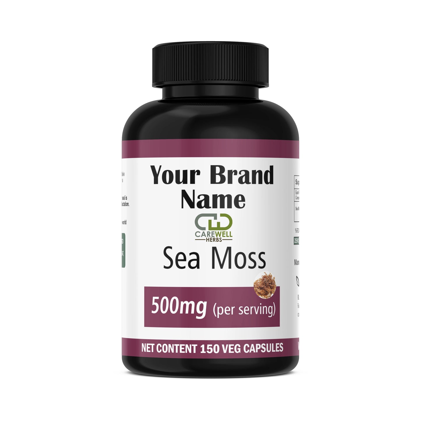 Sea Moss Capsules | Carewell Herbs – Customizable for Your Brand